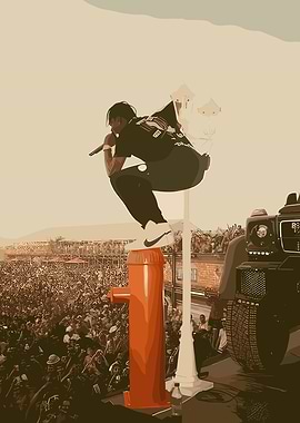 Travis Scott Concert Illustration
