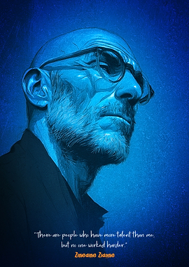 Zinedine Zidane Art Poster