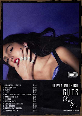 Olivia Rodrigo - GUTS Album Cover