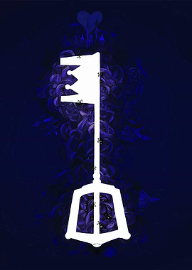 Kingdom Hearts Keyblade Floral