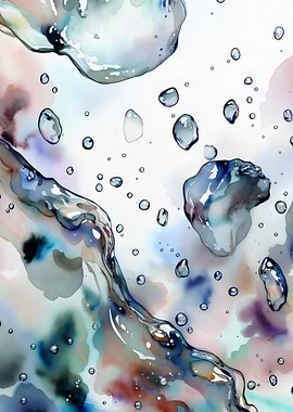 Water Droplets Abstract