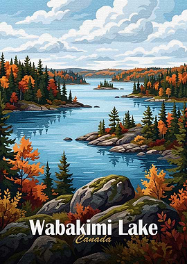 Wabakimi Lake, Canada Landscape