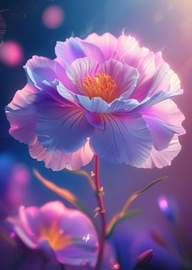 Luminous Pink and Purple Flower