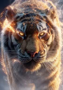 Fiery Tiger Portrait