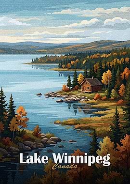 Lake Winnipeg Canada Landscape Art