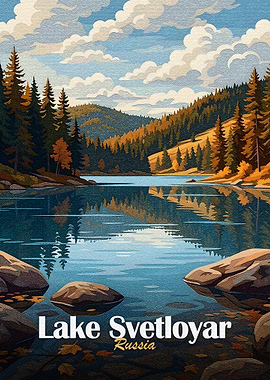 Lake Svetloyar, Russia Landscape