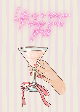 Raise Your Glass Illustration