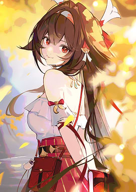 Zenless zone zeroGirl with Red Eyes