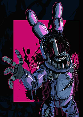 Withered Bonnie Illustration
