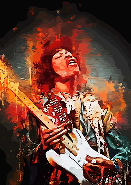 Jimi Hendrix Guitar Art