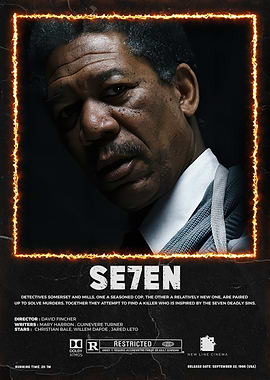 Se7en Movie Poster: Morgan Freeman