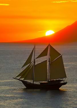 Sailboat at Sunset