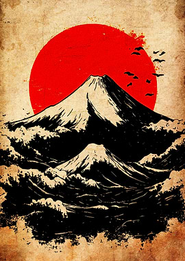 Mount Fuji Japanese Art