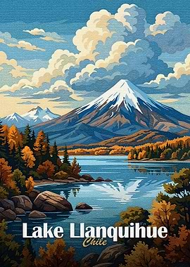 Lake Llanquihue, Chile Landscape Art