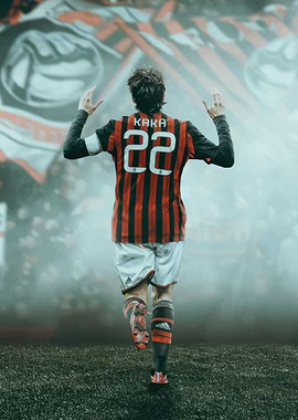 Kaka AC Milan Soccer Celebration