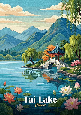 Tai Lake, China Landscape Art