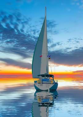 Sailboat at Sunset