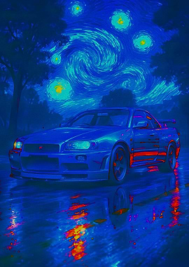 Nissan Skyline R34 Starry Night