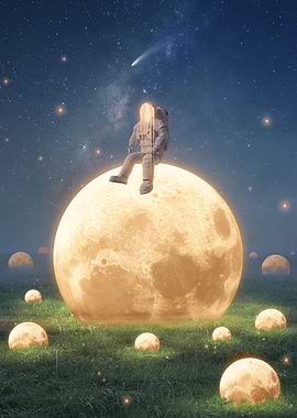 Astronaut on the Moon