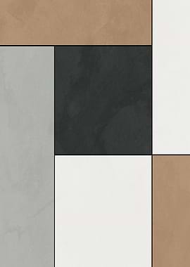 Geometric Color Block Abstract