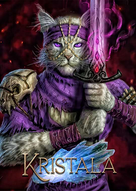 Kristala: Cat Warrior with Magic Sword