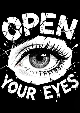 Open Your Eyes Graphic Art