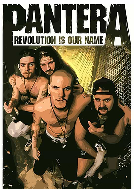 Pantera Band Poster Art