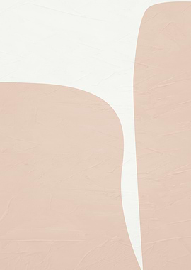 Abstract Beige and White Shapes