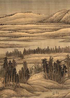 Chinese Nature Landscape Painting Wang Hui