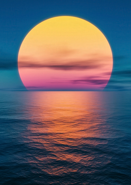 Sunset over the Ocean