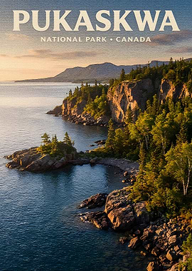Pukaskwa National Park Canada Poster