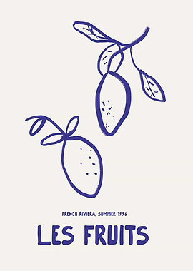 Les Fruits - French Riviera Art Print