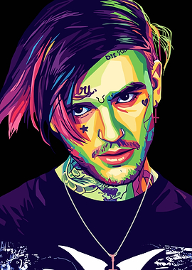Lil Peep Pop Art Portrait