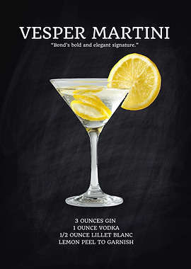 Vesper Martini Cocktail Recipe