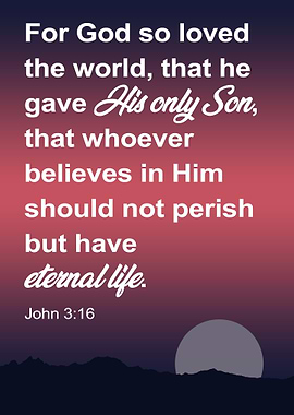 Bible Verse John 3:16 | Jesus Scripture Motivational