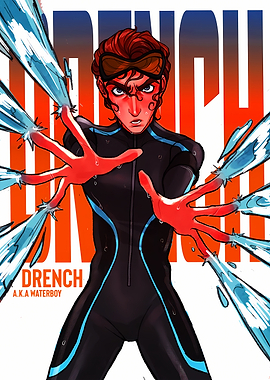 Drench A.K.A Waterboy Comic Art