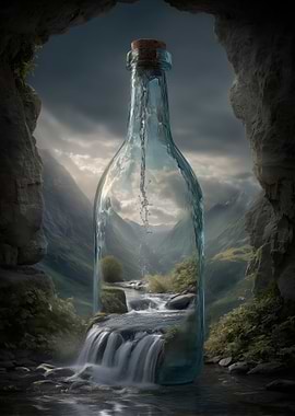 Waterfall in a Bottle