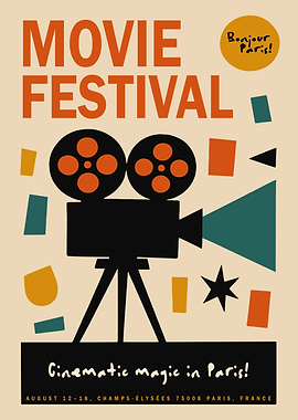 Movie Festival in Paris Poster