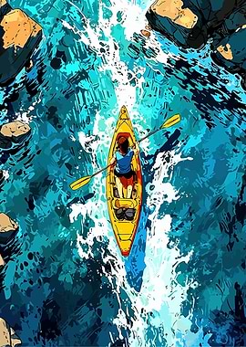 Kayaking Adventure on a Rushing River