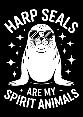 Harp Seals Spirit Animal Design
