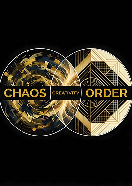 Chaos, Creativity, and Order Illustration