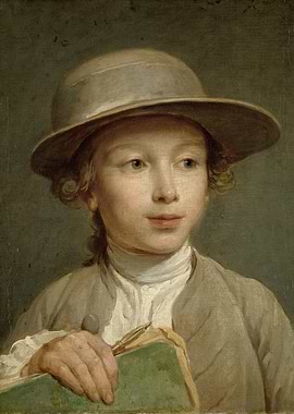 Portrait of a Boy with Hat
