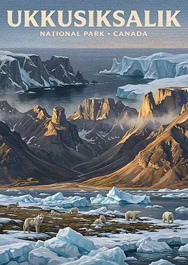 Ukkusiksalik National Park Canada Poster