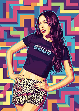 Olivia Rodrigo Pop Art Portrait