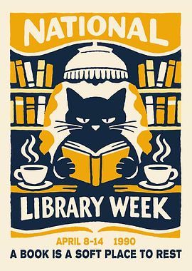 National Library Week 1990 Poster