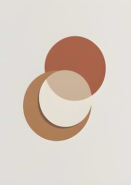 Minimalist Sun and Moon Graphic