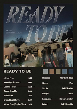TWICE - READY TO BE Album Cover