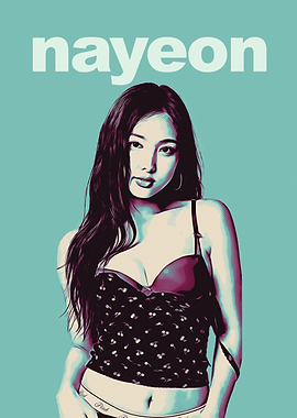 Nayeon Portrait Pop Art Style