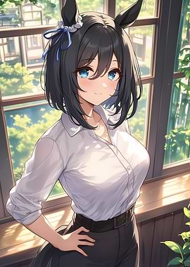 Eishin Flash Anime Girl Horse Ears