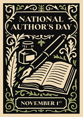 National Author's Day Illustration